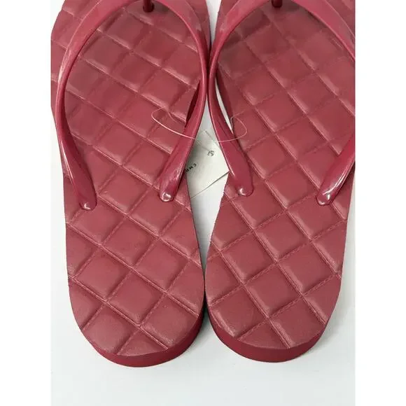 Tory Burch Rubber Flip flops red platform 9 - Picture 3 of 6